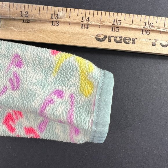 The North Face Sweatshirt Kids Girls 4 Green Floral Faded Fleece Full Zip Hoodie - Picture 10 of 15